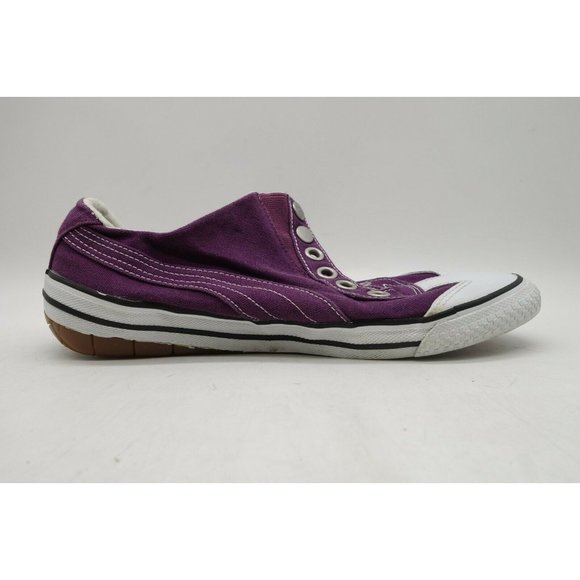 Puma Purple Canvas Casual Snappy Slip On Sneakers Shoes Women's 8.5 - Picture 6 of 11